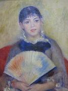 Pierre-Auguste Renoir Young Women with a Fan Germany oil painting artist